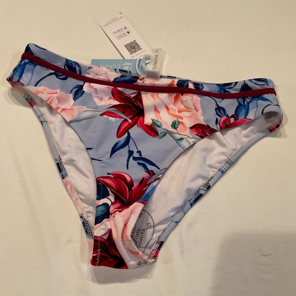 Cupshe Bikini Bottoms Flowered NWT’s Size Medium - Picture 4 of 13